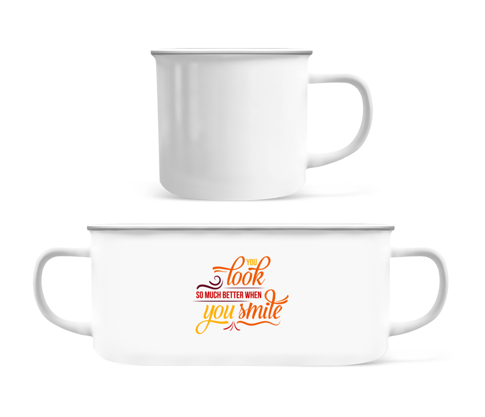 You Look So Much Better When You Smile · Tasse Émaillée