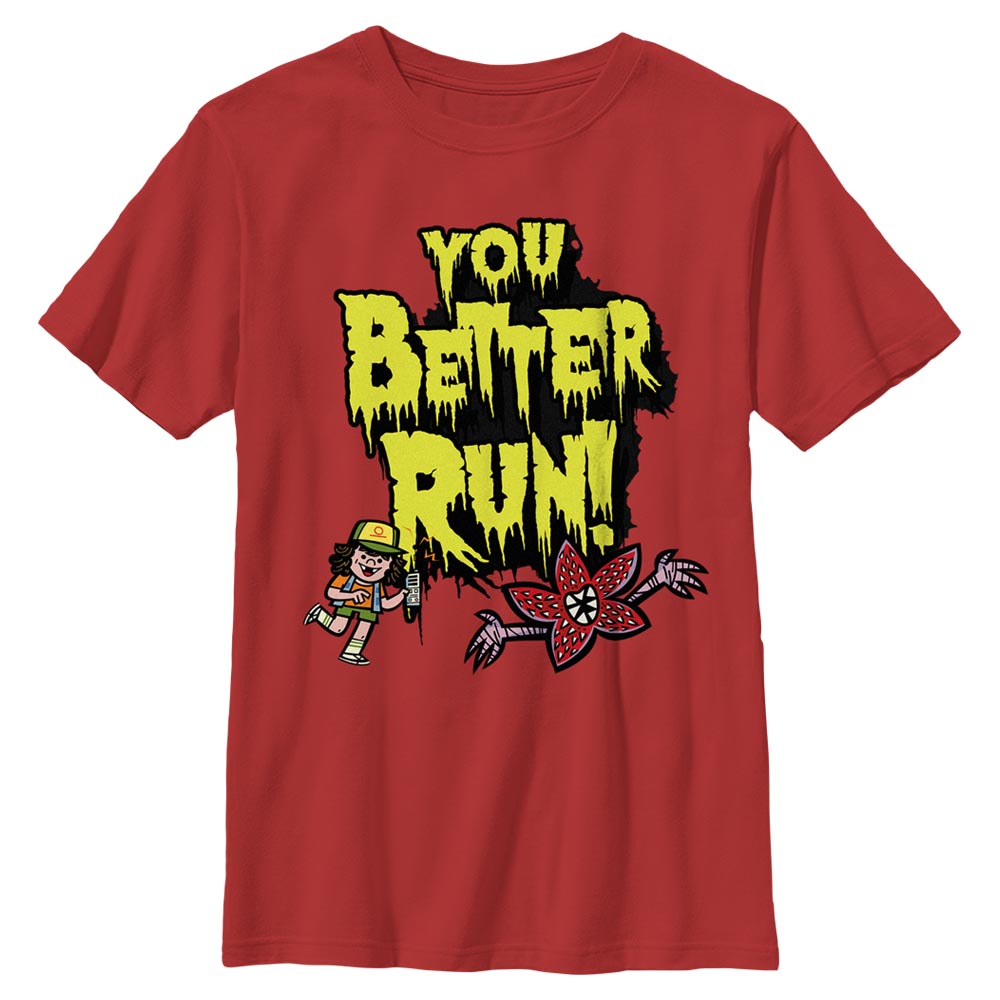 Netflix - Stranger Things - Dustin Better Run - Halloween - Enfant T-shirt