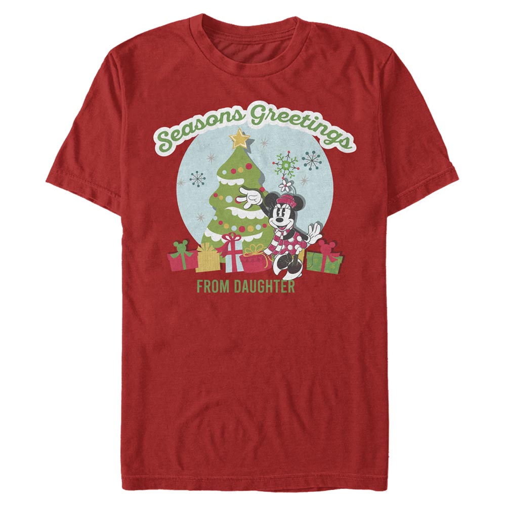 Disney Classics - Mickey Mouse - Minnie Mouse Greetings From Daughter - Homme T-shirt