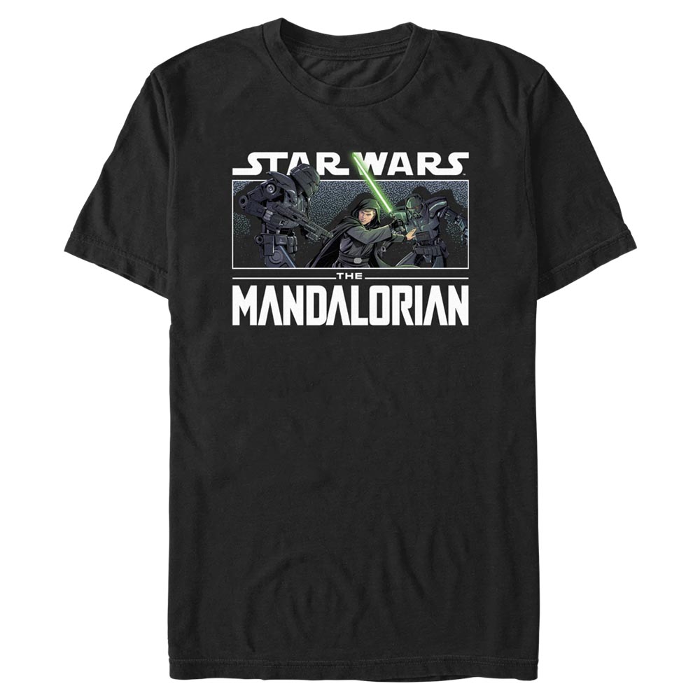 Star Wars - The Mandalorian - Luke Skywalker Luke VS Dark Troopers - Homme T-shirt