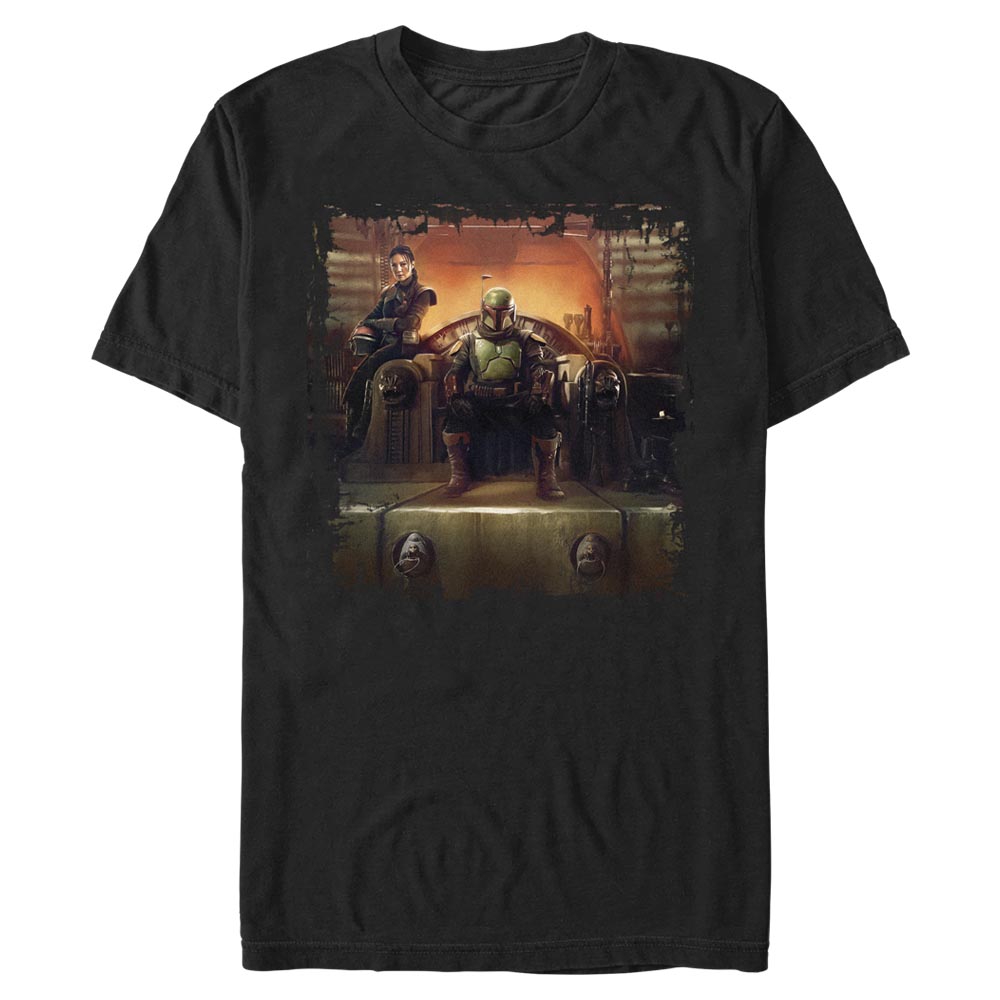 Star Wars - Book of Boba Fett - Photo de groupe Boba Painterly Throne - Homme T-shirt