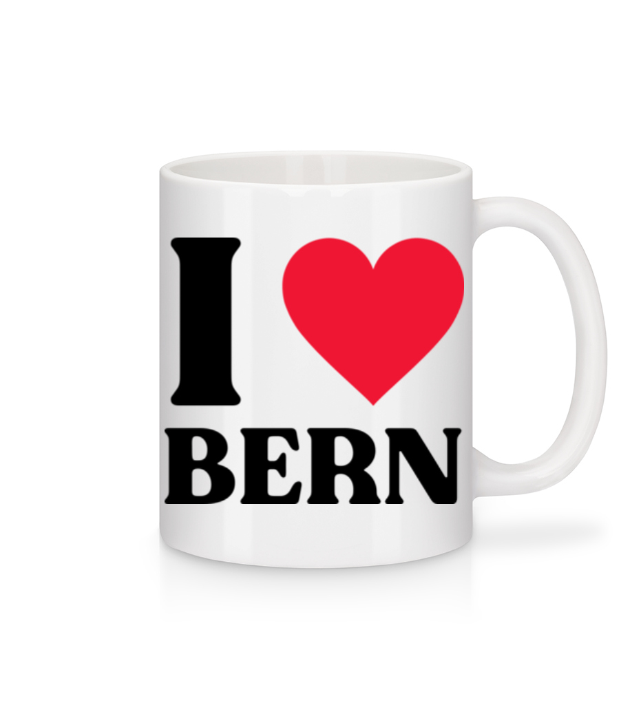 I Love Bern - Mug en céramique blanc - Blanc - Devant