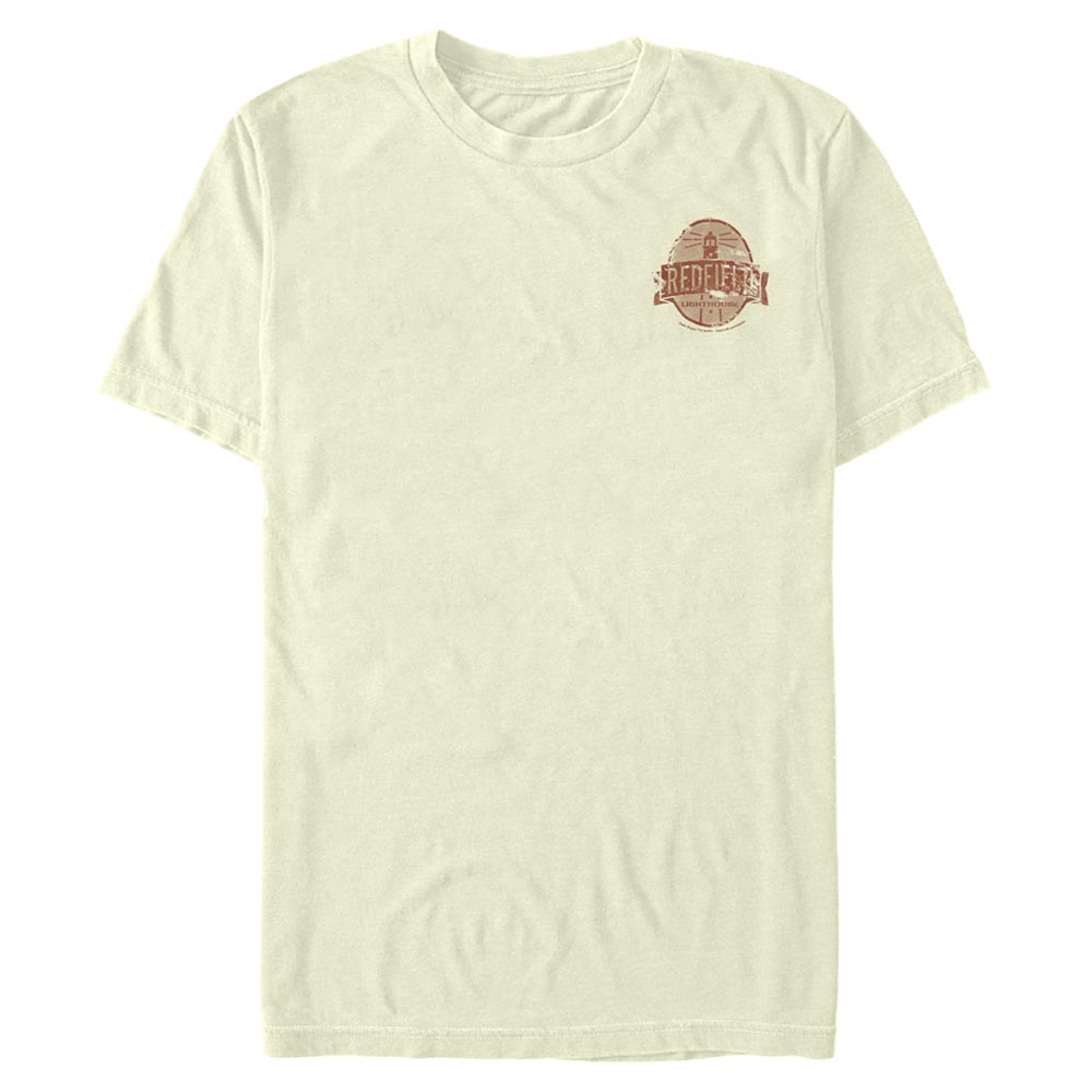 Aperçu: Netflix - Outer Banks - Logo Redfield Lighthouse - Homme T-shirt - Crème - Devant