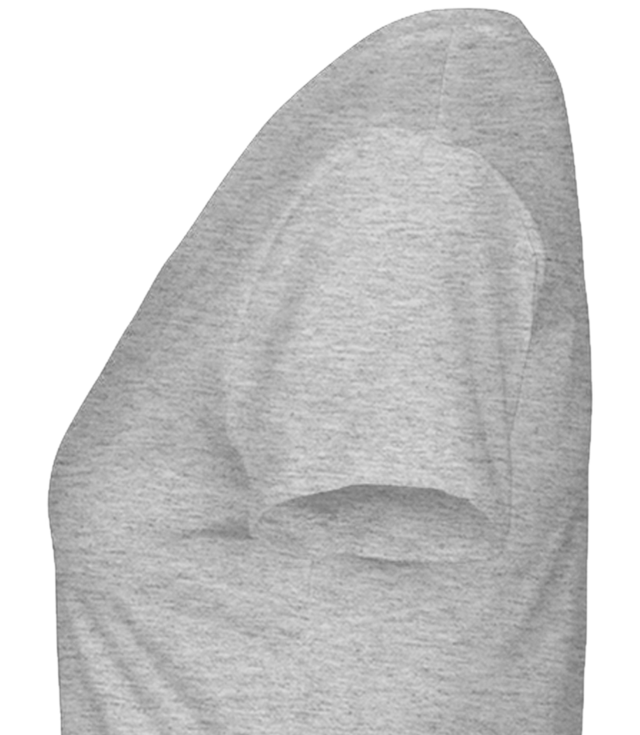 Aperçu: I Love Techno - T-Shirt femme col V en coton biologique Stanley Stella - Gris chiné - Gauche