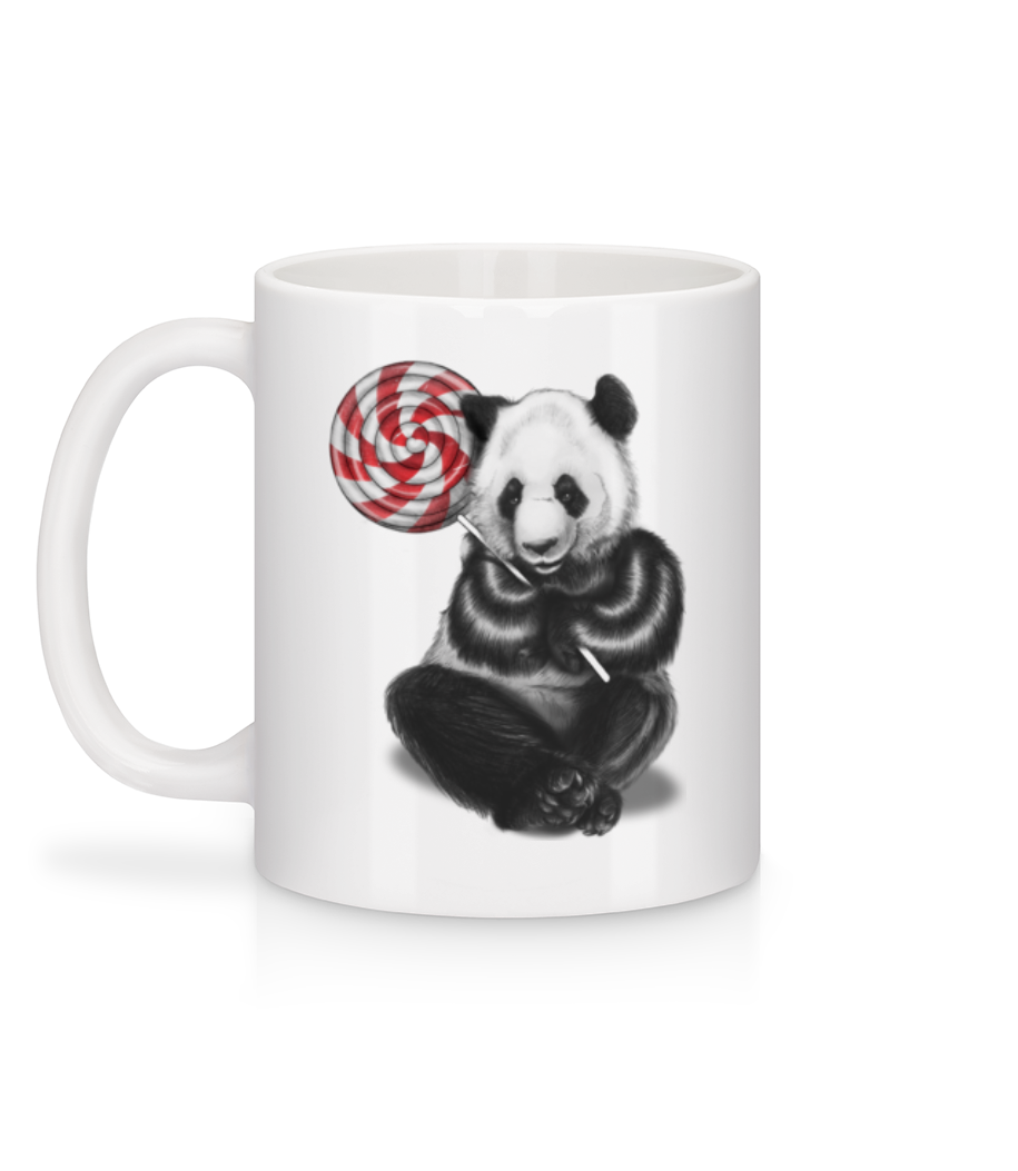 Ourson - Mug en céramique blanc - Blanc - Derrière