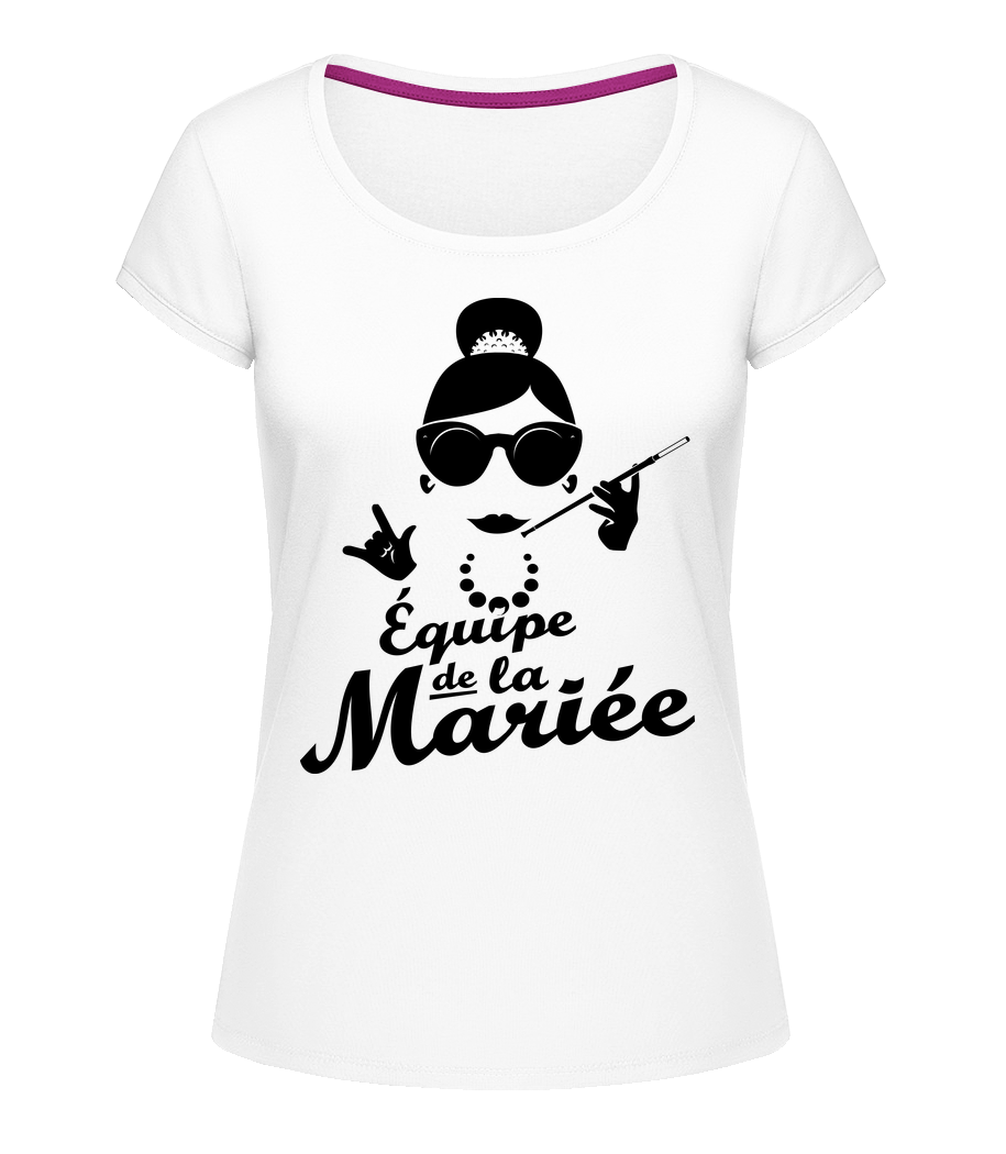 Équipe De La Mariée · T-shirt col en U Femme