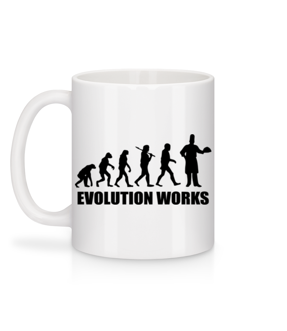 Evolution Works Cooking - Mug en céramique blanc - Blanc - Derrière