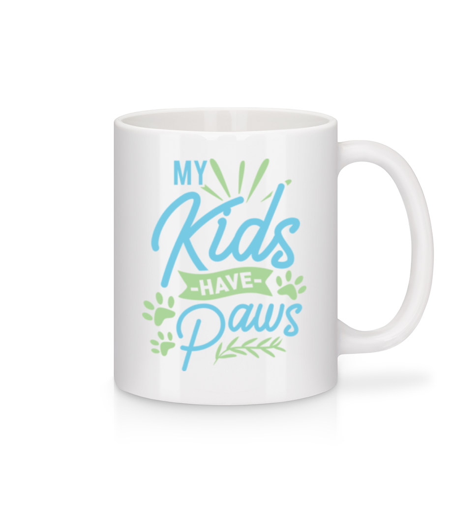 My Kids Have Paws · Mug en céramique blanc
