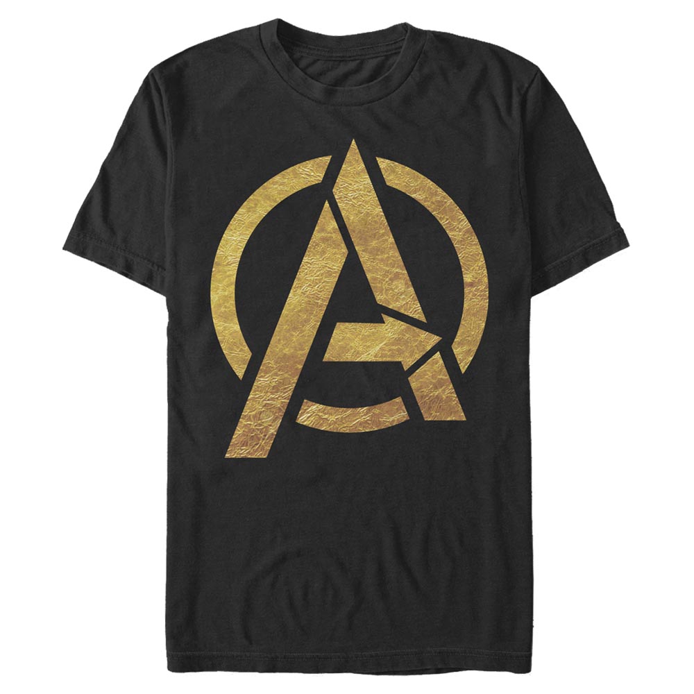 Marvel - Logo Gold Foil Avengers - Homme T-shirt
