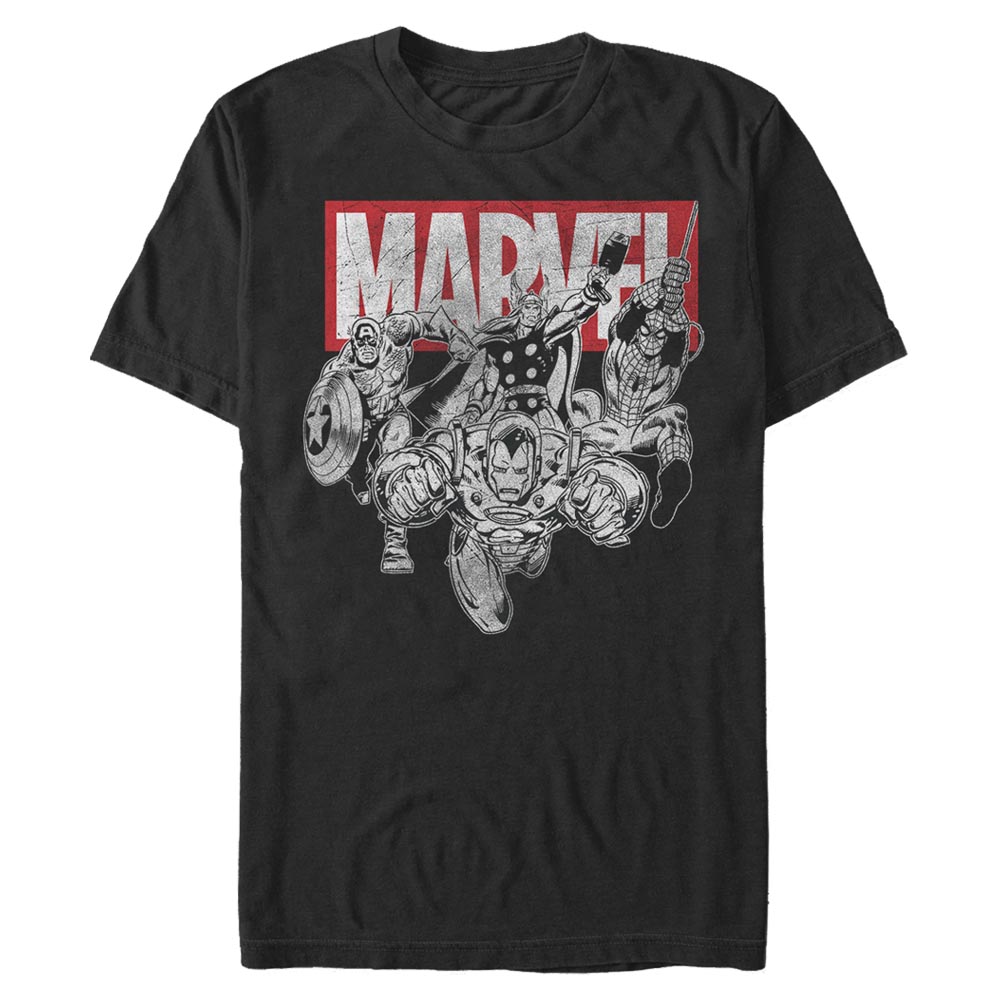 Marvel - Avengers - Photo de groupe IronMan Poses - Homme T-shirt