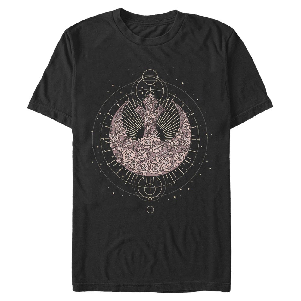 Star Wars - Logo Celestial Rose Rebel - Homme T-shirt