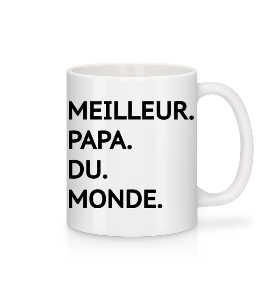 Meilleur Papa Du Monde · Mug en céramique blanc