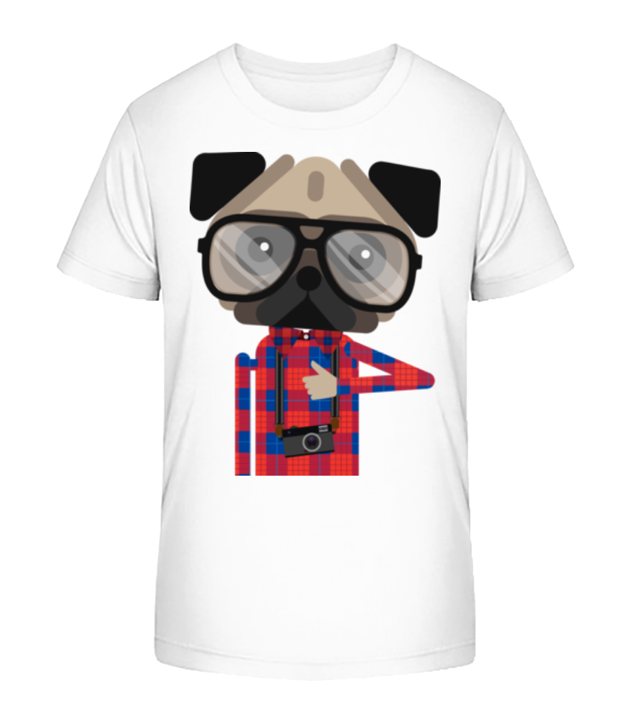 Aperçu: Chien Ringard - T-shirt bio Enfant Stanley Stella 2.0 - Blanc - Devant