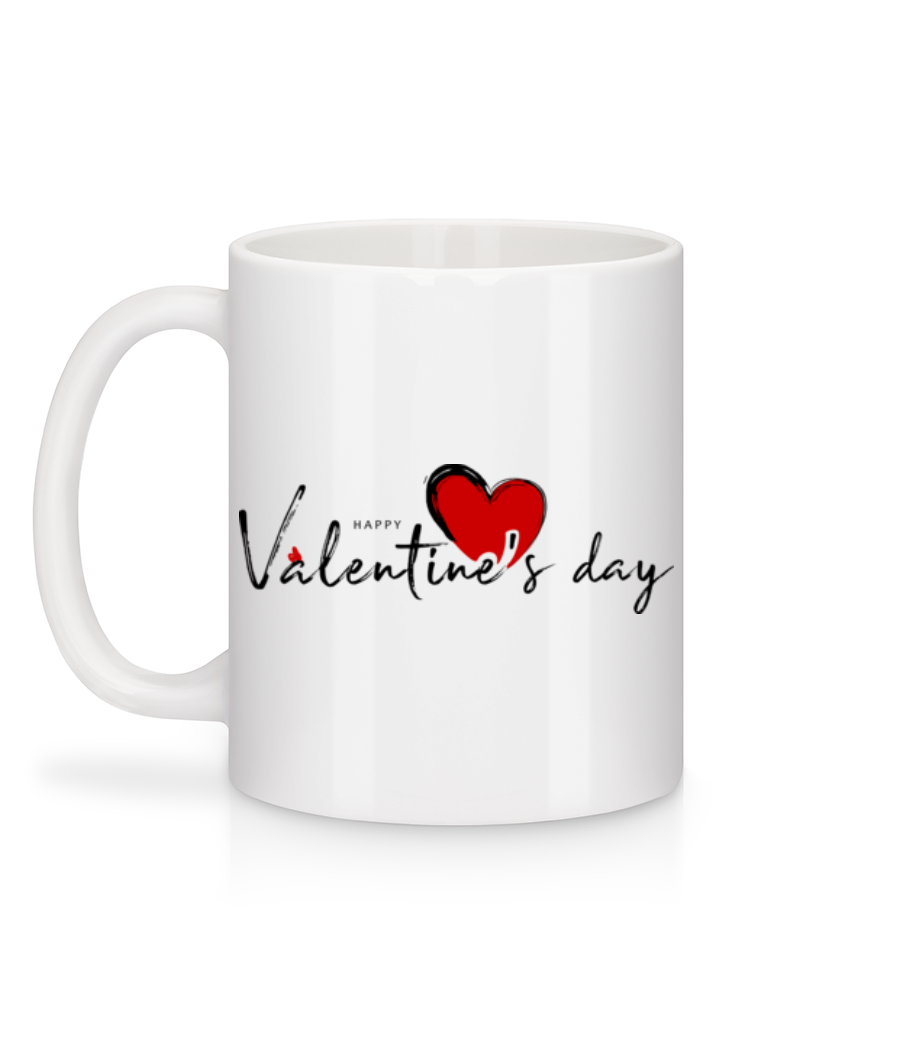 Aperçu: Valentines Day - Mug en céramique blanc - Blanc - Derrière