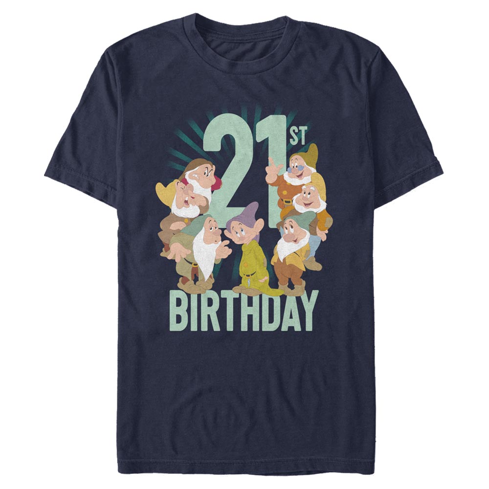 Disney - Blanche-Neige et les Sept Nains - Photo de groupe Dwarves Twentyfirst Bday - Homme T-shirt