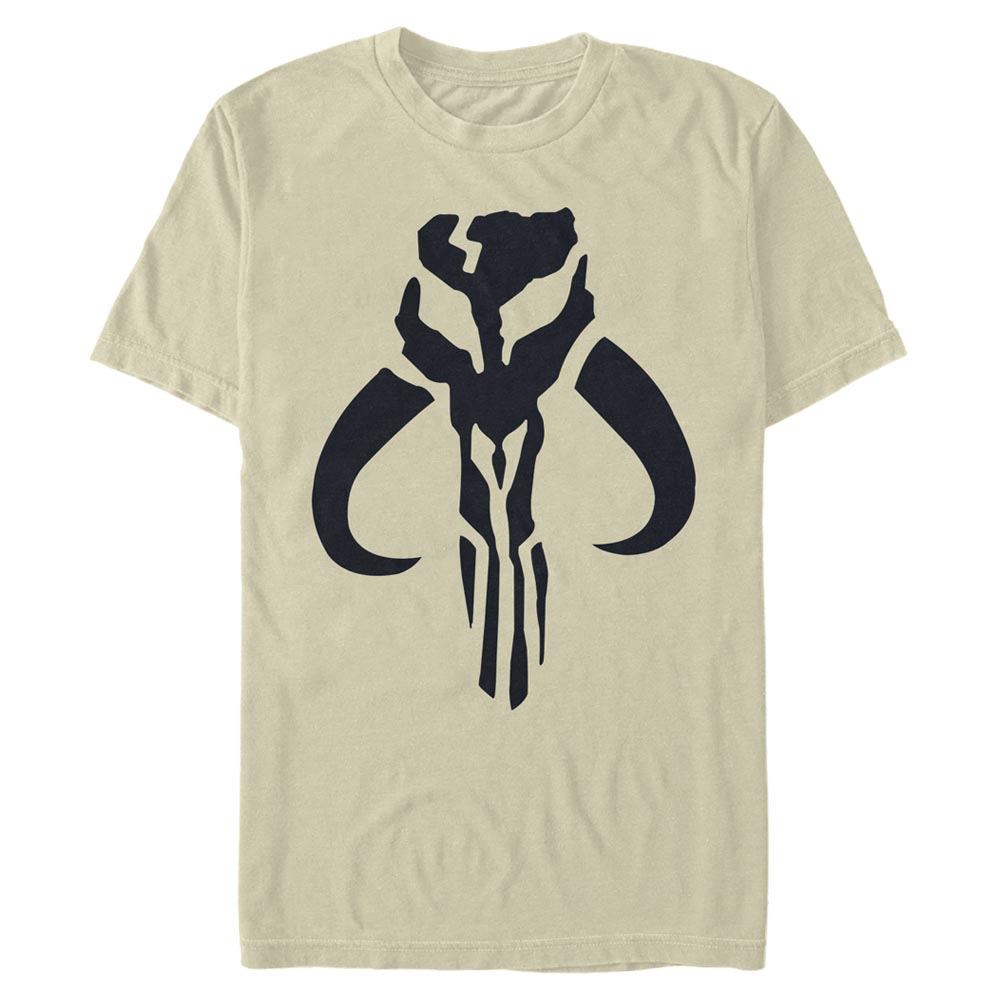 Star Wars - The Mandalorian - Mandalorian Simple Symbol - Homme T-shirt - Crème - Devant