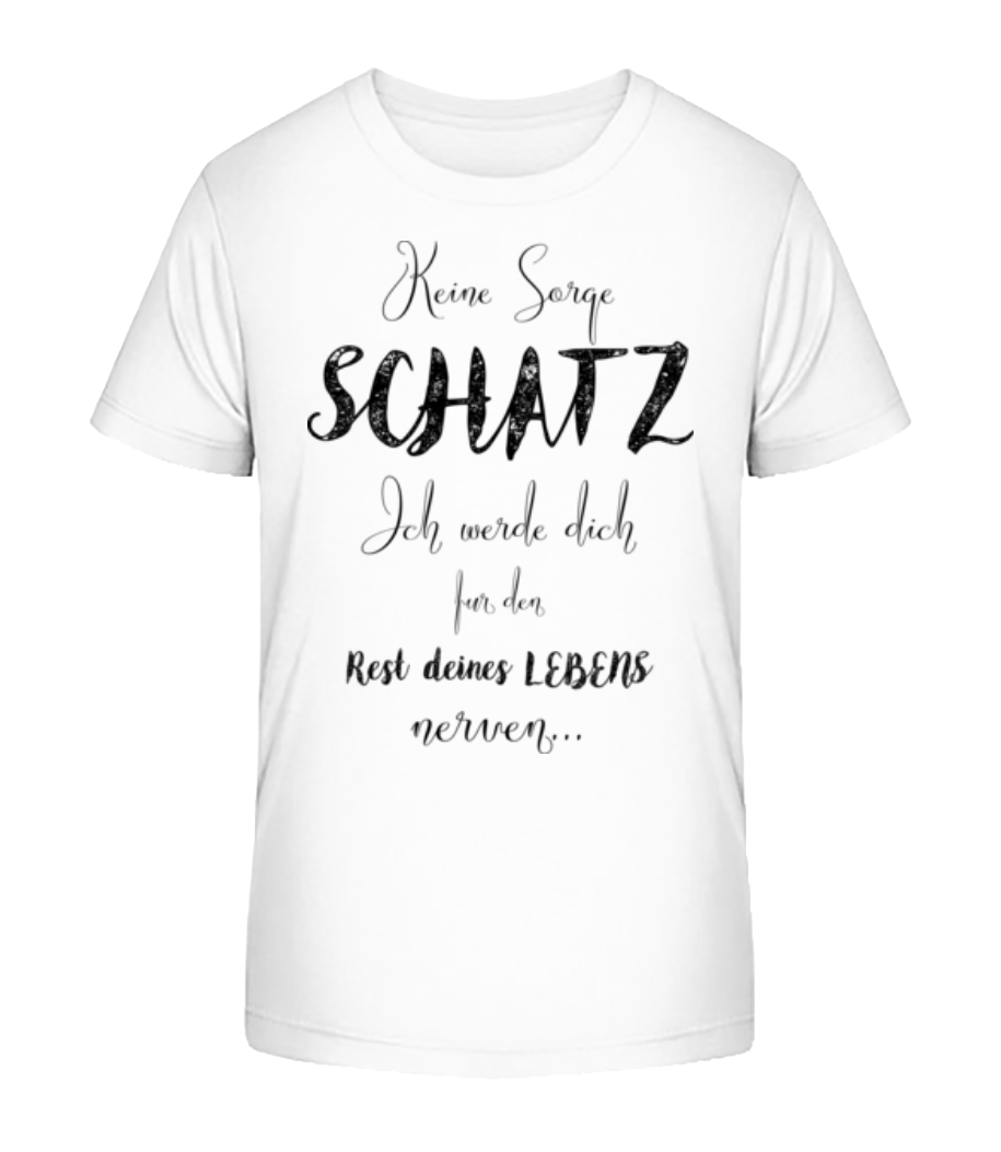 Vorschau: Nerven Für Das Restliche Leben - Kinder Bio T-Shirt Stanley Stella 2.0 - Weiß - Vorne