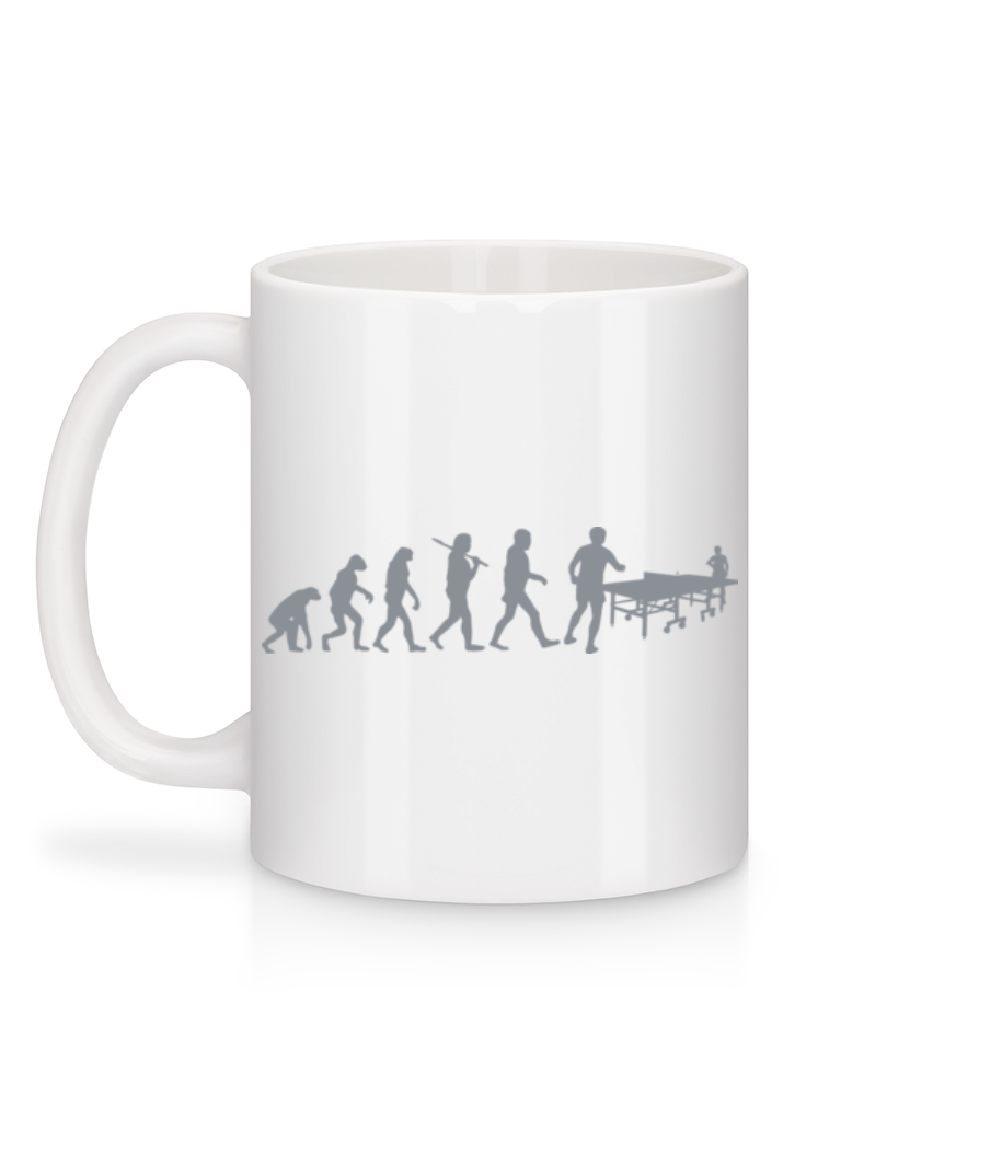 Évolution De Ping Pong - Mug en céramique blanc - Blanc - Derrière