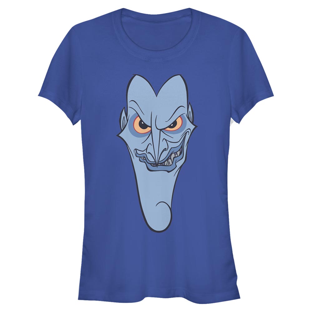 Aperçu: Disney - Hercules - Hades Big Face - Femme T-shirt - Bleu royal - Devant