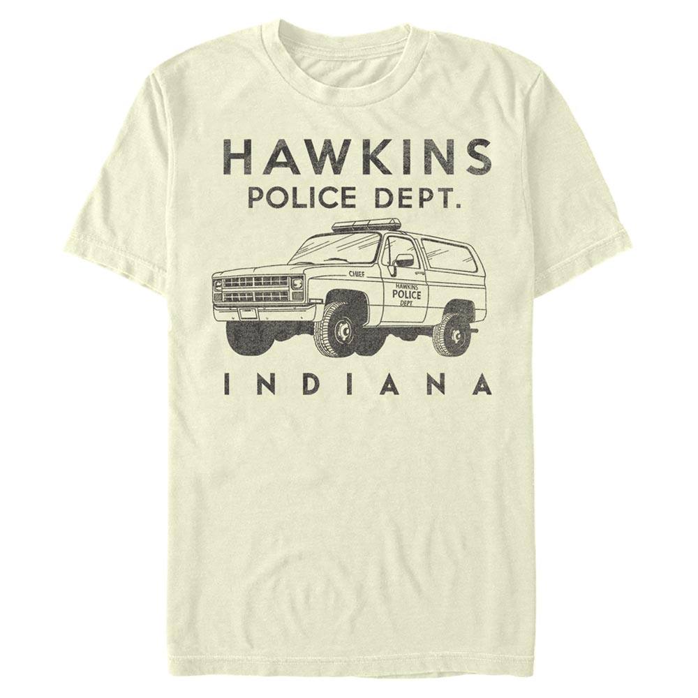Netflix - Stranger Things - Hopper Hawkins Police Auto - Homme T-shirt