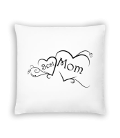 Best Mom - Coussin - Blanc - Devant