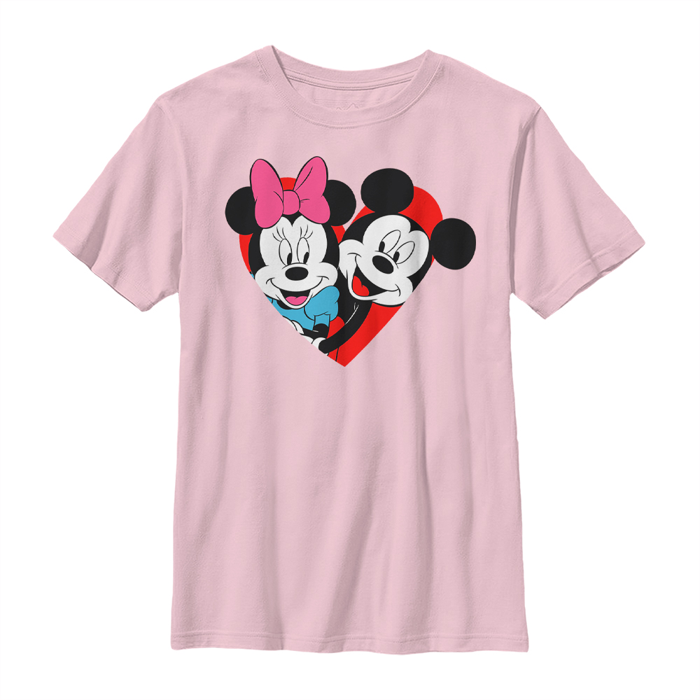 Disney Classics - Mickey Mouse - Minnie Mouse Mickey Minnie Heart - Valentine's Day - Enfant T-shirt