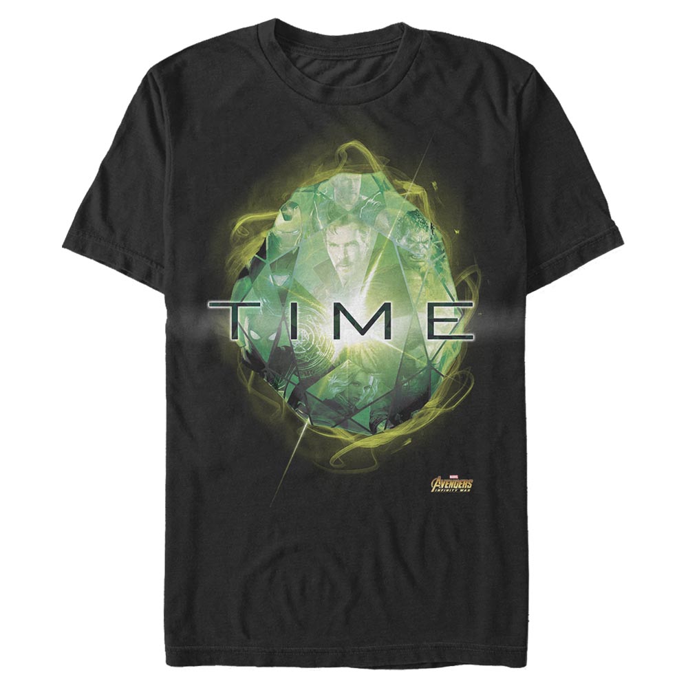 Aperçu: Marvel - Avengers Infinity War - Infinity Stones Time Stone - Homme T-shirt - Noir - Devant