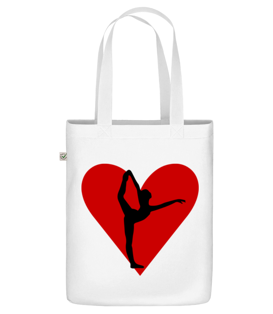 Yoga Cœur · Sac en toile bio