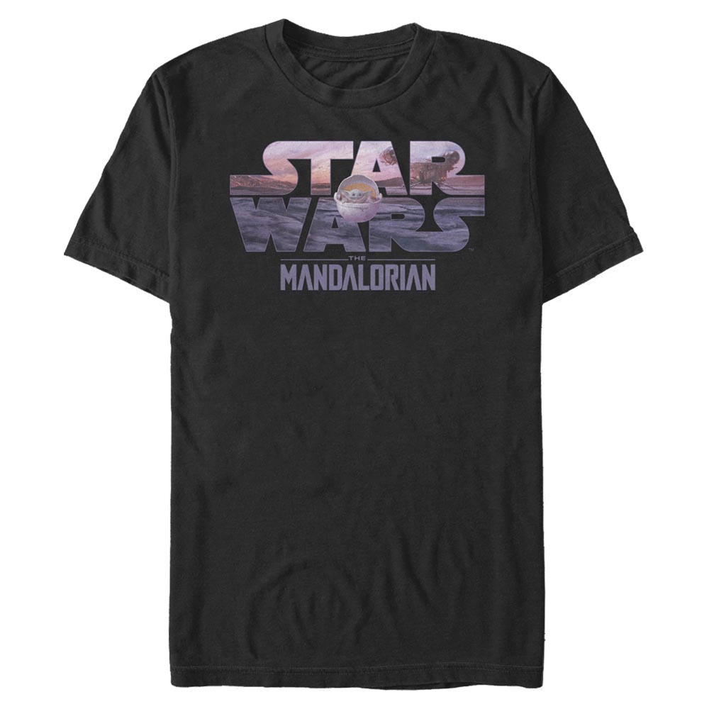 Aperçu: Star Wars - The Mandalorian - The Child Child Logo Fill - Homme T-shirt - Noir - Devant