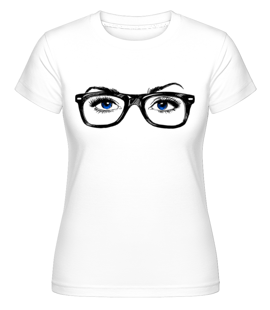 Hipster Yeux Bleu ·  T-shirt Shirtinator femme