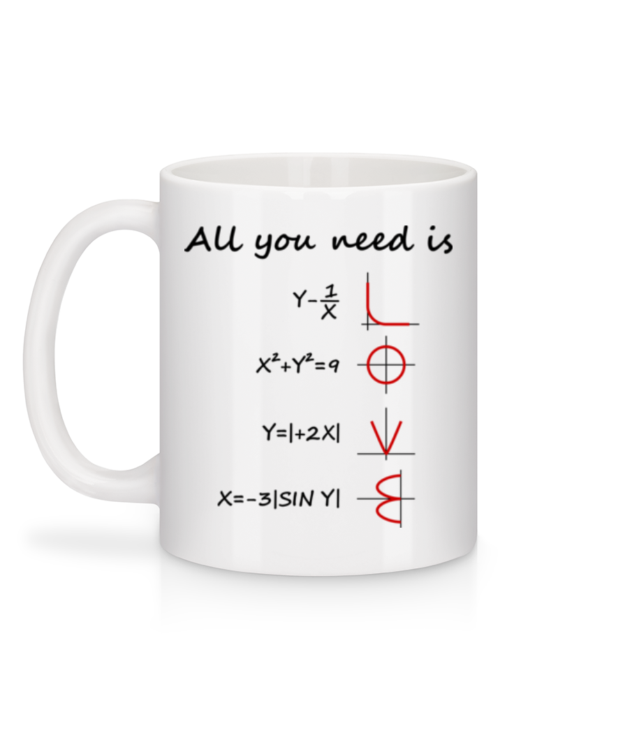 All You Need Is Love - Mug en céramique blanc - Blanc - Derrière