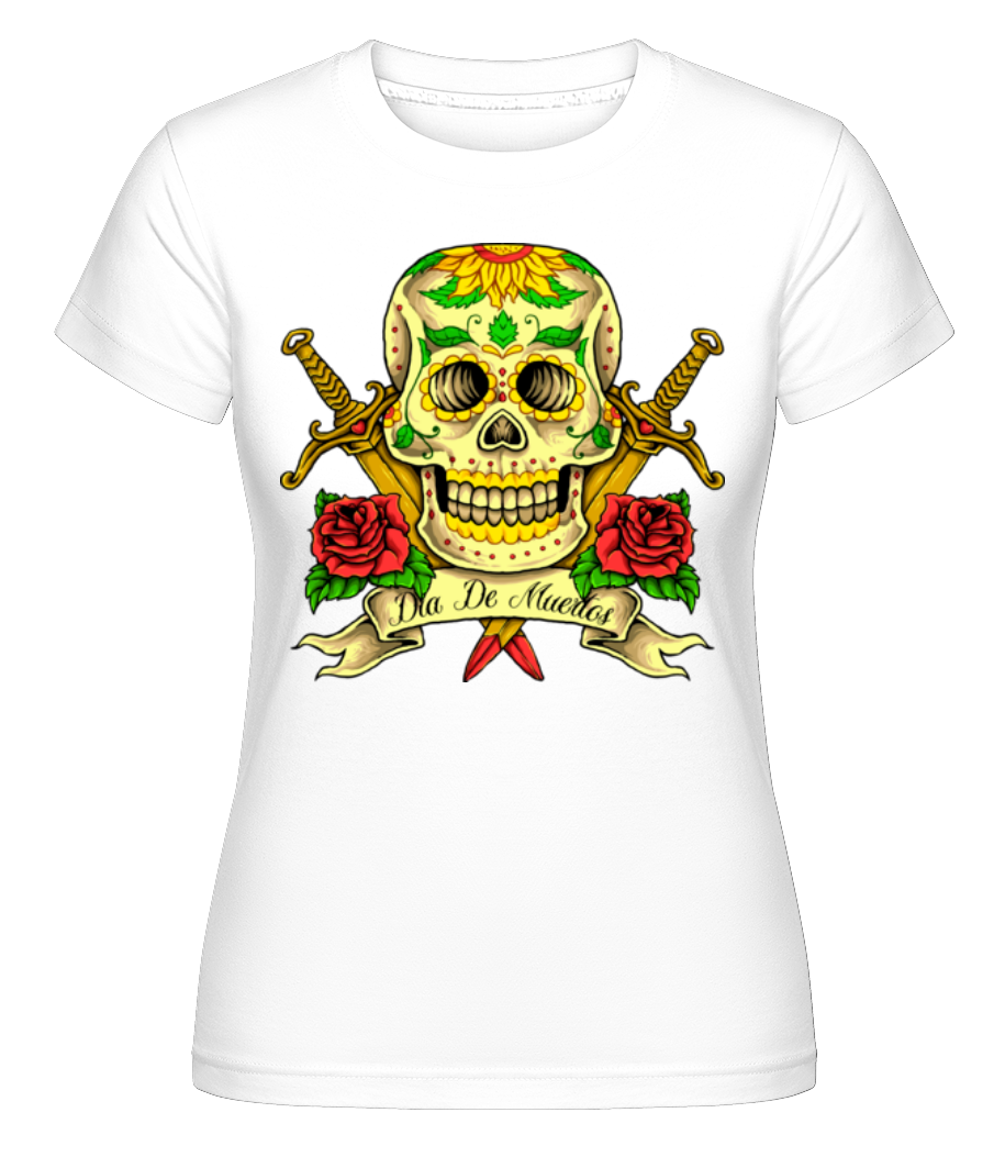Day Of The Dead Skull ·  T-shirt Shirtinator femme