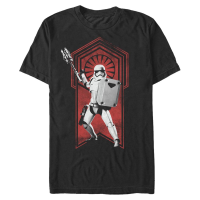 Star Wars - Episode 7 - Stormtrooper Nines Order Flag - Men's T-Shirt - Black - Front Star Wars - Episode 7 - Stormtrooper Nines Order Flag - Men's T-Shirt - Black - Front