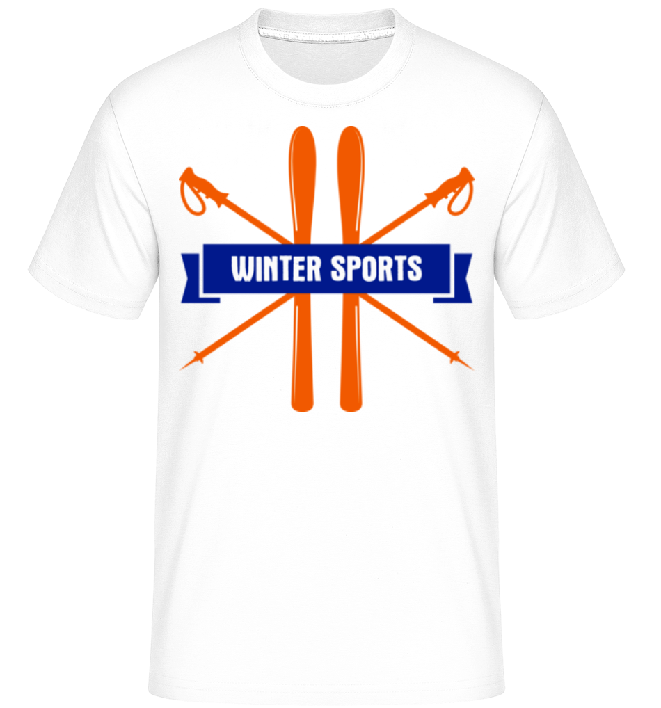 Winter Sports Sign -  T-Shirt Shirtinator homme - Blanc - Devant