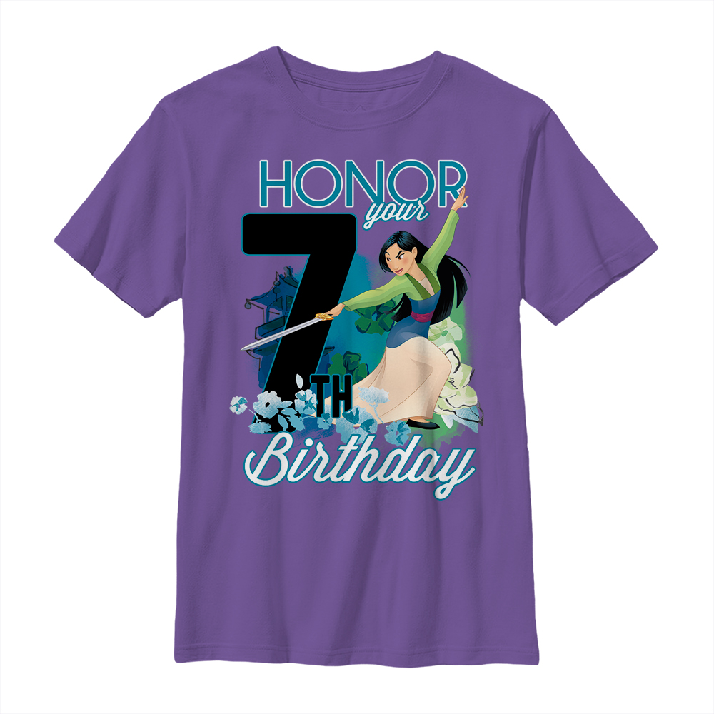 Disney - Mulan - Mulan Seven Birthday - Birthday - Enfant T-shirt