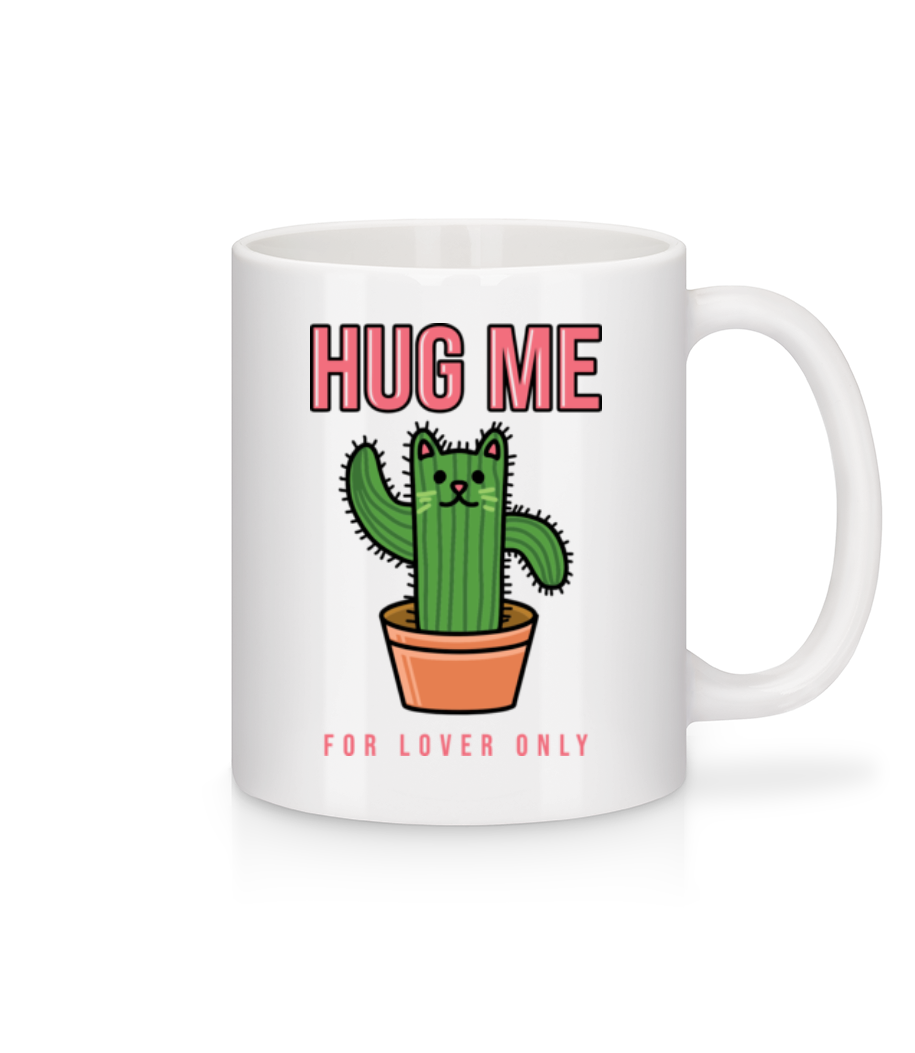 Aperçu: Catus Hug Me - Mug en céramique blanc - Blanc - Devant