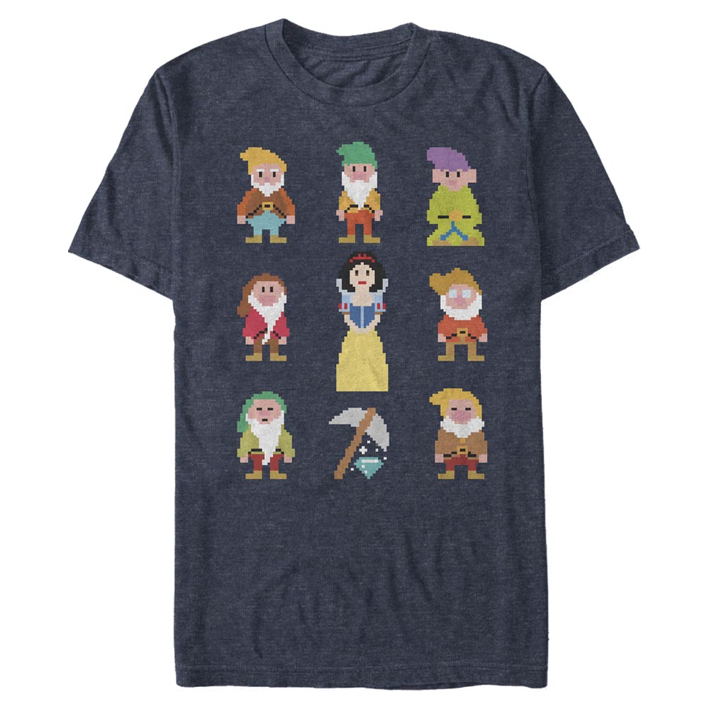 Disney - Blanche-Neige et les Sept Nains - Photo de groupe Pixel Dwarf - Homme T-shirt
