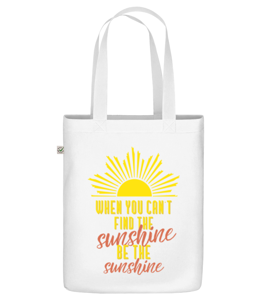 When You Can't Find The Sunshine - Sac en toile bio - Blanc - Devant