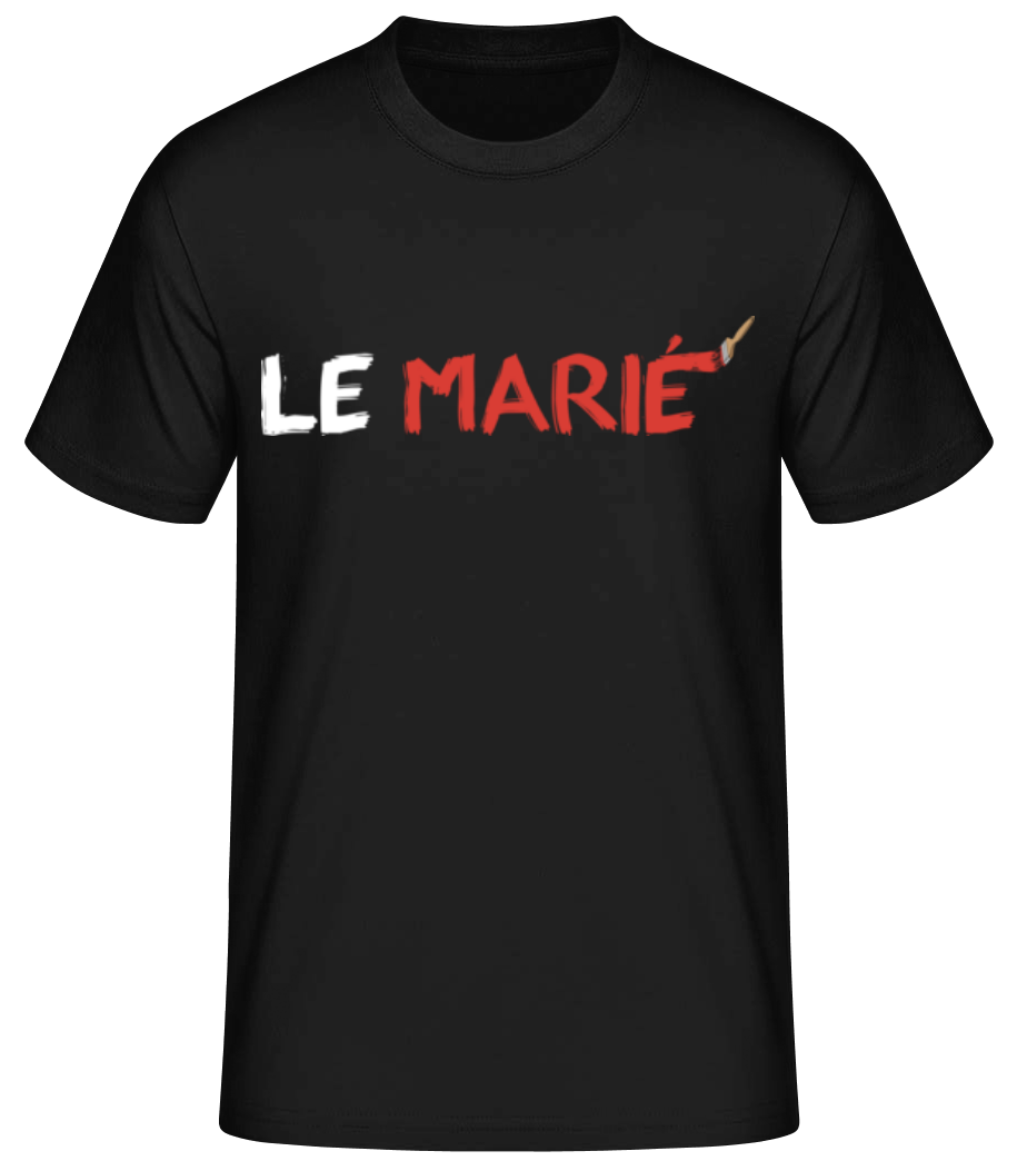 Aperçu: Le Marié Pinceau - T-shirt standard Homme - Noir - Devant