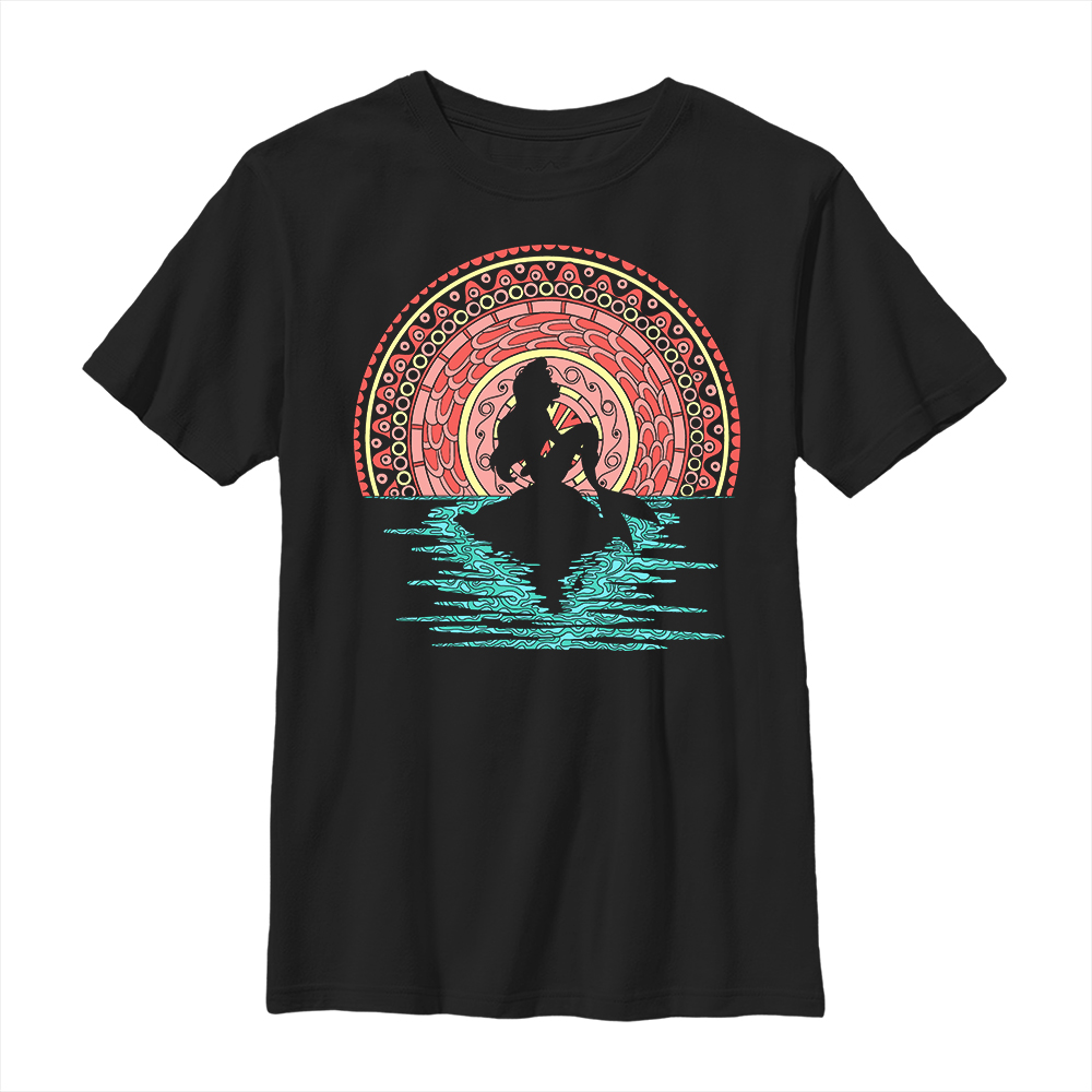 Disney - Ariel La Petite Sirène - Ariel La Petite Sirène Colorful Henna - Enfant T-shirt