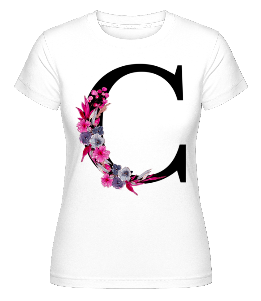 Fleurs Initiale C ·  T-shirt Shirtinator femme