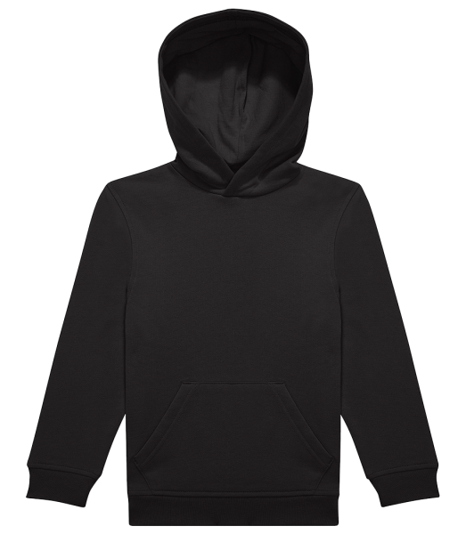 Sweat à capuche standard pour enfant - Noir - Devant