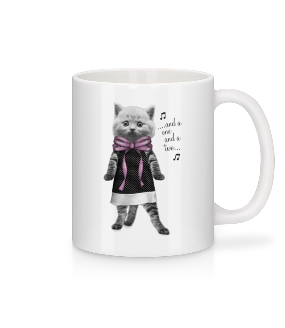Chat Dansant · Mug en céramique blanc