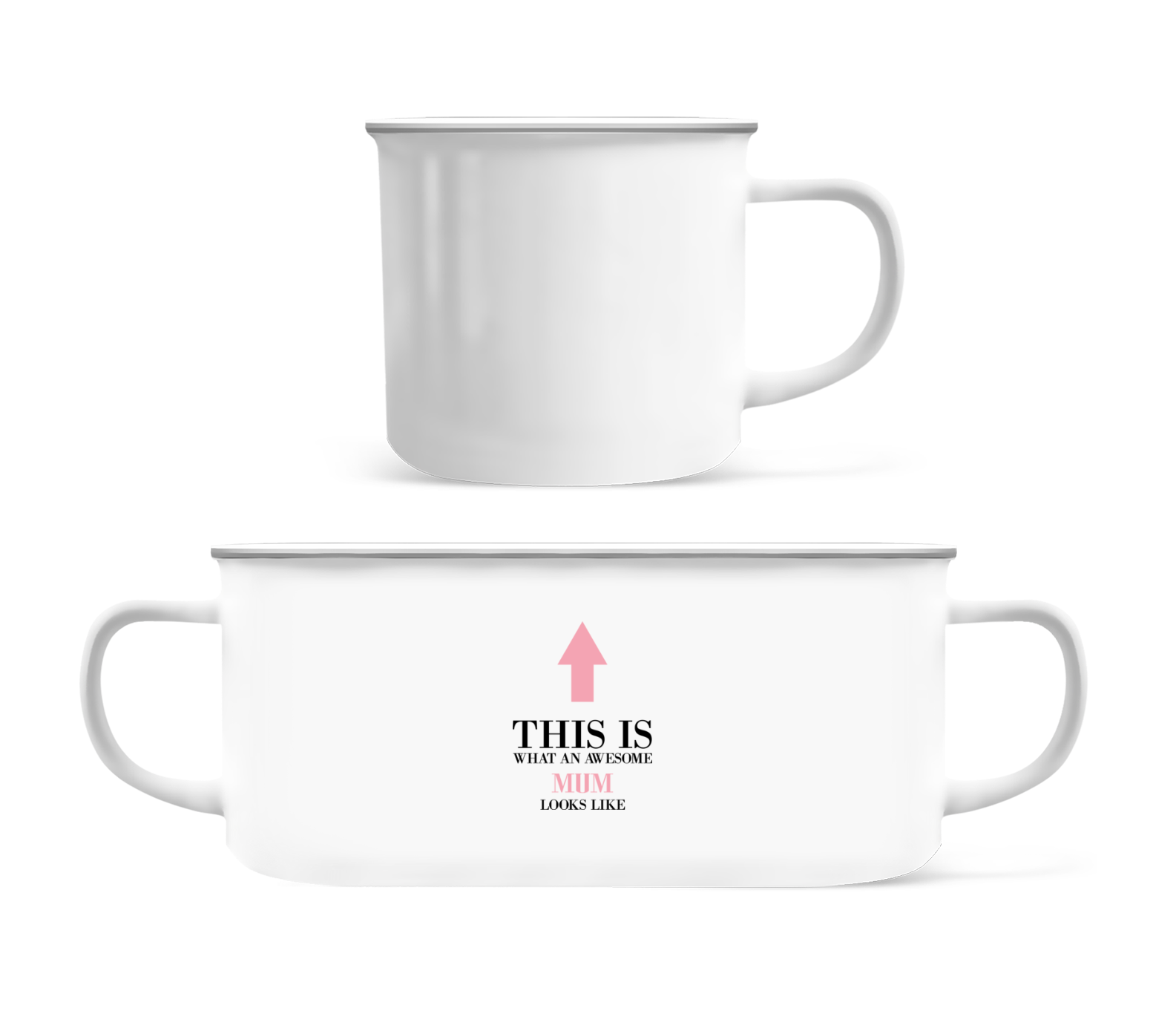 Awesome Mum Looks Like This · Emaille-Tasse