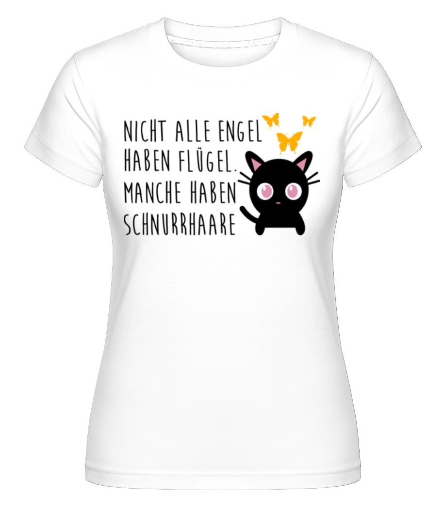 Katze Engel Schnurrhaare · Shirtinator Frauen T-Shirt