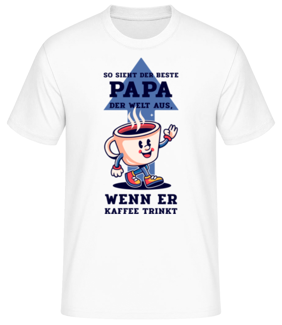 Bester Papa Der Welt Kaffee · Männer Basic T-Shirt