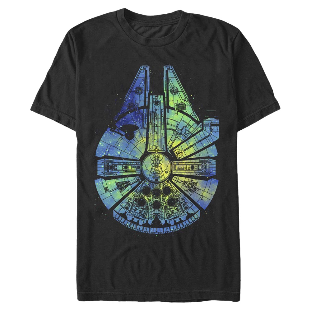 Aperçu: Star Wars - Millennium Falcon Touch The Sky - Homme T-shirt - Noir - Devant