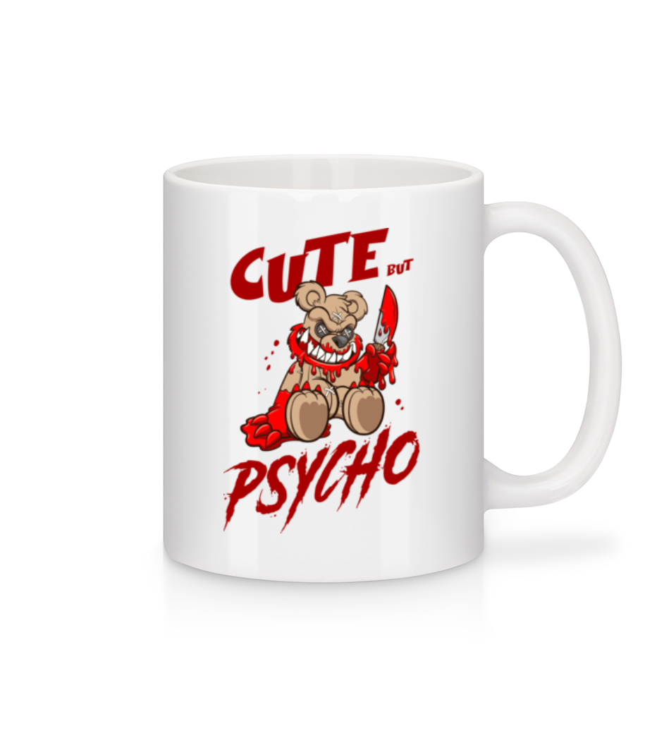 Cute  But Psycho · Mug en céramique blanc