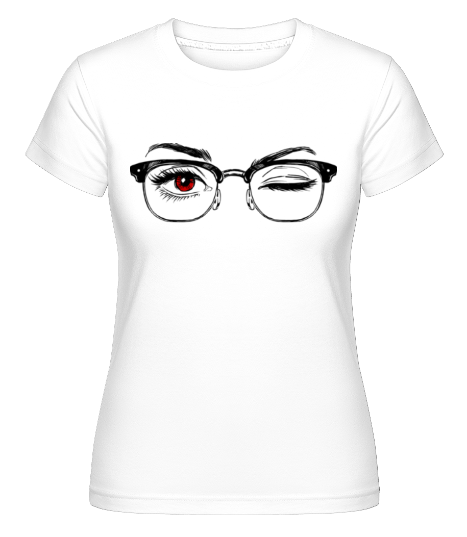 Hipster Yeux Rouge ·  T-shirt Shirtinator femme