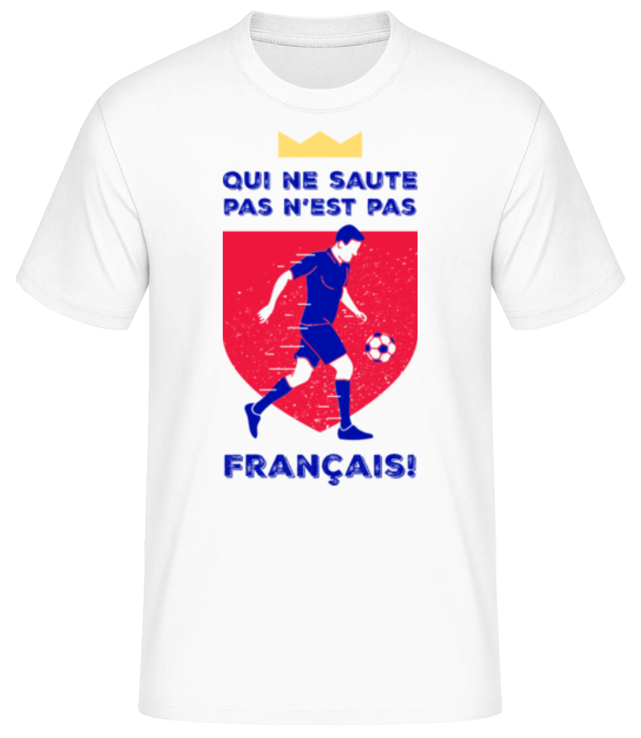 N’est Pas Français - T-shirt standard Homme - Blanc - Devant